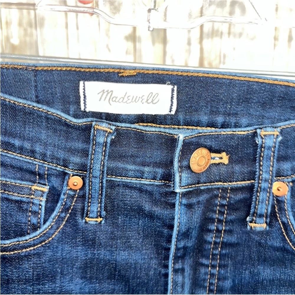 Madewell Dark Wash 9” High Rise Skinny - Picture 6 of 7